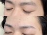 メンズ眉毛カラー+メンズ眉スタイリング★眉毛アイブロウWAX￥7300