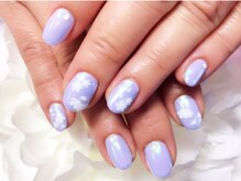 アイリッシュネイル 久屋大通店(Irish Nail)/爽やかブルー×フィルムアート