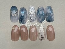 ユーケーネイル(uk nail)の雰囲気（色替え、配置変更可能です！）