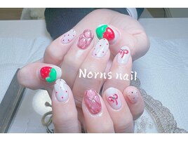 3Dアートイチゴネイル