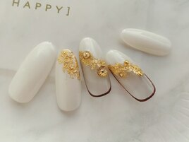 金箔フレンチネイル☆