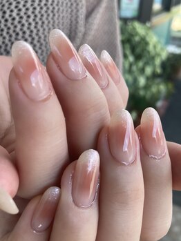 サフィールネイルサフィールネイル(Saphir nail)/チーク×ラメグラ
