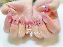 ジーフィンガー 大井町店(G Finger)/ピンクハートのグラデーション♪