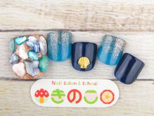 ネイルサロン きのこ/選べるフットデザインMコース