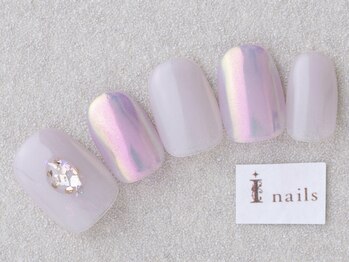 アイネイルズ 三宮店(I nails)/ピンクオーロラ¥6000