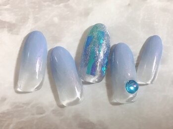 ビューティーネイルサロン クリアーズ(Clears)/爽やかブルー