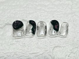 塗りかけもやもやシルバー¥7000