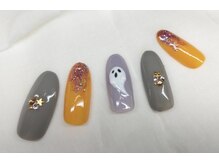 スピードネイル アンド アイ 宮交シティ店/#118 【ハロウィン×ラメ】