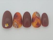 ネイルサロン アビー グランデュオ蒲田店(abbie)/べっ甲ボルドー¥12386