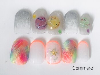 ジェンマーレ たまプラーザ店(Gemmare)の写真/良心的価格だからご新規様もネイル初心者様も気軽にネイルが楽しめる!ラメグラ¥5700/シンプルコース¥6480♪