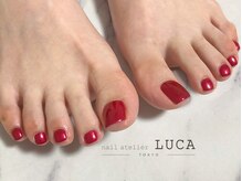 ネイルアトリエルカ(nail atelier LUCA)/W-296　シェラックレッドネイル
