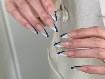 Best Nail 銀座店【ワンホンネイル・スカルプ・パラジェル・上品ジェルネイル】/斜めフレンチ