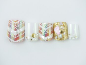 ネイリックス 栄ガスビル(NAILX)/フット☆エスニックネイル