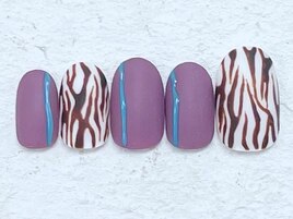 くすみカラー　レオパード