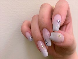 kirakira art gradation nails