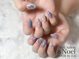 ブルーニュアンスネイル
