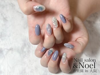 ブルーニュアンスネイル