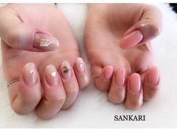 サンカリビューティー(SANKARI beauty)/ニュアンス　オフィスネイル　