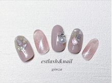 エストラッシュアンドネイル 銀座店(est lash&nail)/シェルタイルマグネットネイル