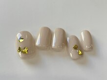 ネイルメゾン 天神店(NAIL MAISON)/ホログラムハートシンプル￥7000