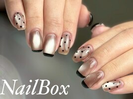 マグネット×ドットネイル◇