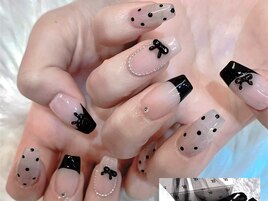 シンプル ブラック リボン