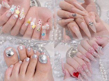 リリー 大阪駅前第一ビル店(Lily)の写真/#3Dネイルもお任せ!自分好みのアートが実現できる◎最新トレンドを取り入れたデザインで周りと差をつけよう