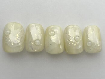 アイネイルズ 池袋店(I-nails)/もやもやイエロー