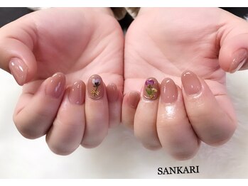 サンカリビューティー(SANKARI beauty)/ニュアンス　オフィスネイル