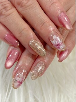 ロゼ(Rose')の写真/【美大卒◎】画家レベルのアートを指先に♪仙台では希少なアートに特化のサロン！当日デザインのご相談可◎