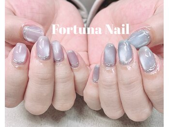 フォルトゥーナ 神田(Fortuna)/綺麗めマグネットネイル
