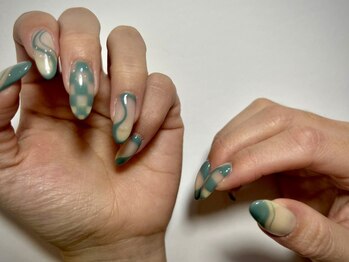 サラサネイルズ 代官山 恵比寿(sarasanails)/ちぐはぐ/市松