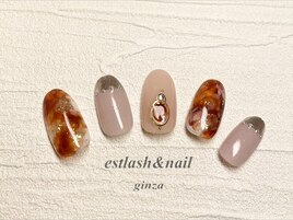 べっ甲柄ネイル