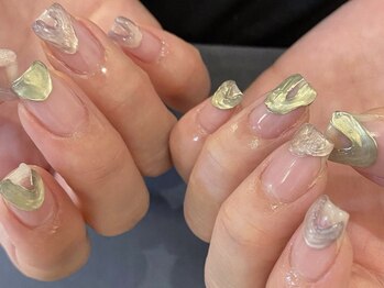 アイネイルズ 天神今泉店(I-nails)/メタリックニュアンス