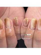 ロカネイルズ(roca nails)/もやnuance (＋mirror design)