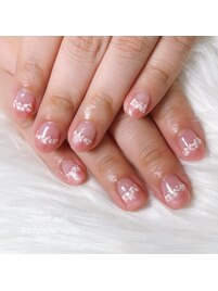 さくらハーフフレンチネイル