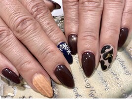 ニットネイル＆ハートネイル