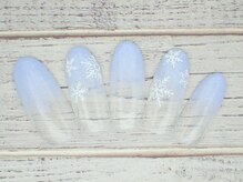 ワンネイル(ONE NAIL)/＃雪の結晶＃冬ネイル