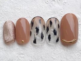 アシメ マグネット くすみカラー