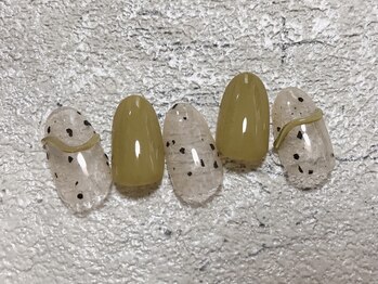 6月定額B ぷっくりネイル