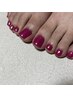 【Jr.Nailiist*】foot*ワンカラー＆グラデーション￥5000