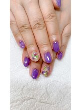 チャミュエル/ニュアンス手描きネイルアート