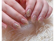 アイネイルズ 吉祥寺店(I nails)/ピンクベージュミラーシンプル