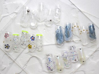 ジョジョ 本店(JOJO)の写真/【透明感で魅せる★先端クリアフレンチ¥12000(オフ込)】浮きにくいジェリップで仕上げる長さ出しで抜け感◎