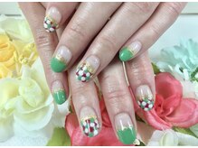 ダブルネイル(Double Nail)/クリスマスカラードットネイル☆