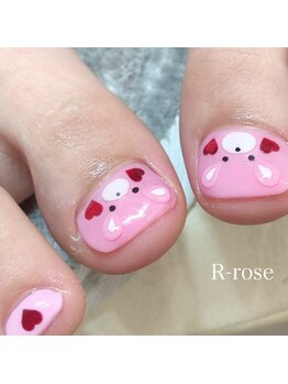 アールローズ(R-rose)/フットネイル ￥8800