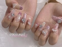 ココネイル 吉祥寺(coco.nail)/ワンホン　透明感　チェック