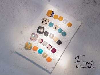 エミー(E=me)の写真/【人気のフットネイル★】ワンカラー/定額デザイン/アートネイルでフットまで抜かりなくかわいい♪