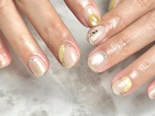 マニネイル 高の原店(mani nail)/ミモザネイル