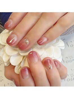 ヘアー ユニバース(HAIR UИIVERS)/くすみピンクFR004+ストーン